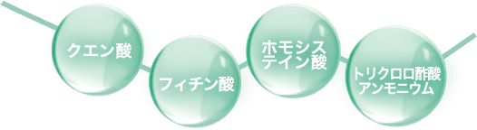 クエン酸,フィチン酸,ホモシステイン酸,トリクロロ酢酸アンモニウム